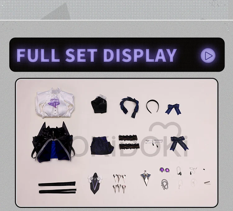 【Partially Ready For Ship】【Glowing】DokiDoki-SR Game Zenless Zone Zero Cosplay Vivian Costume Vampire Girl ZZZ - Image 7