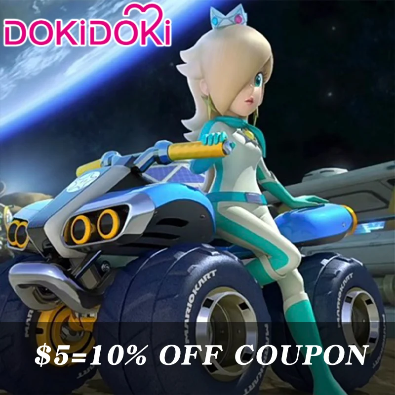 【POLL】$5 Deposit =10% OFF Coupon DokiDoki Game Cosplay White Green Bodysuit Racing Suit - Image 2