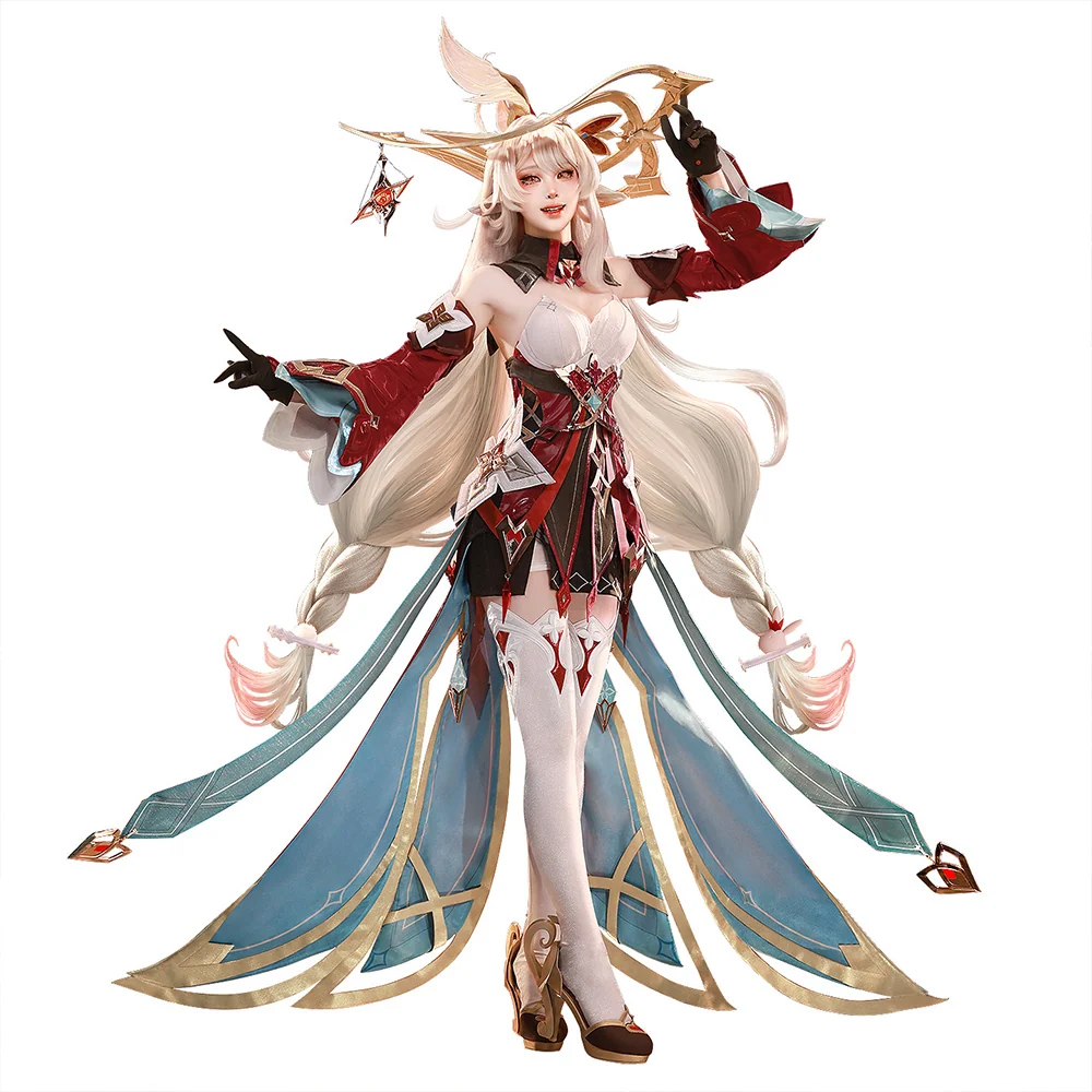 【Size S-3XL】DokiDoki-SR Game Genshin Impact Cosplay Alice Costume Song of the Welkin Moon “ A ” Nod Krai - Image 5