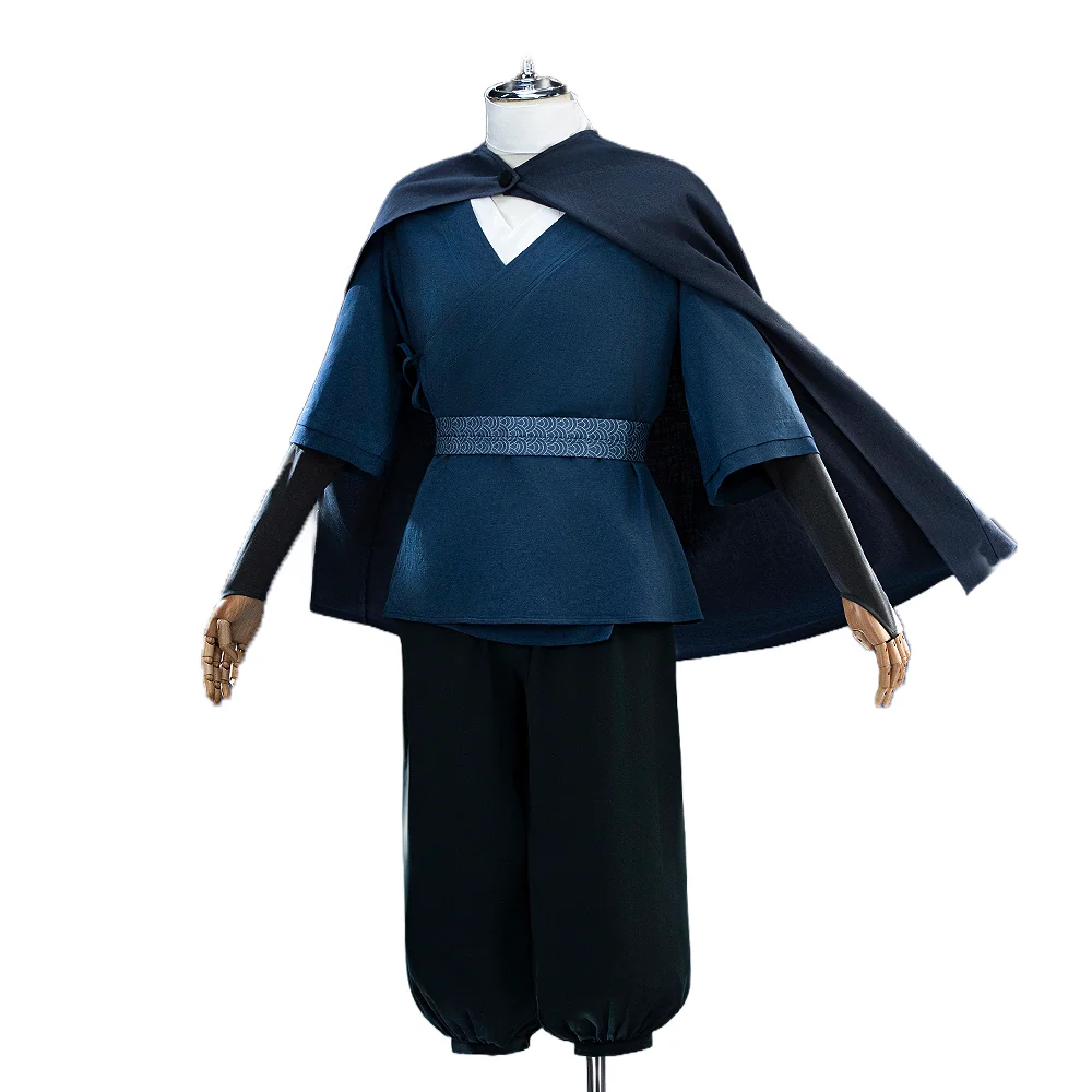 【Size S-3XL】DokiDoki-R Movie Anime Cosplay Miizuu Costume Blue Green Samurai - Image 5