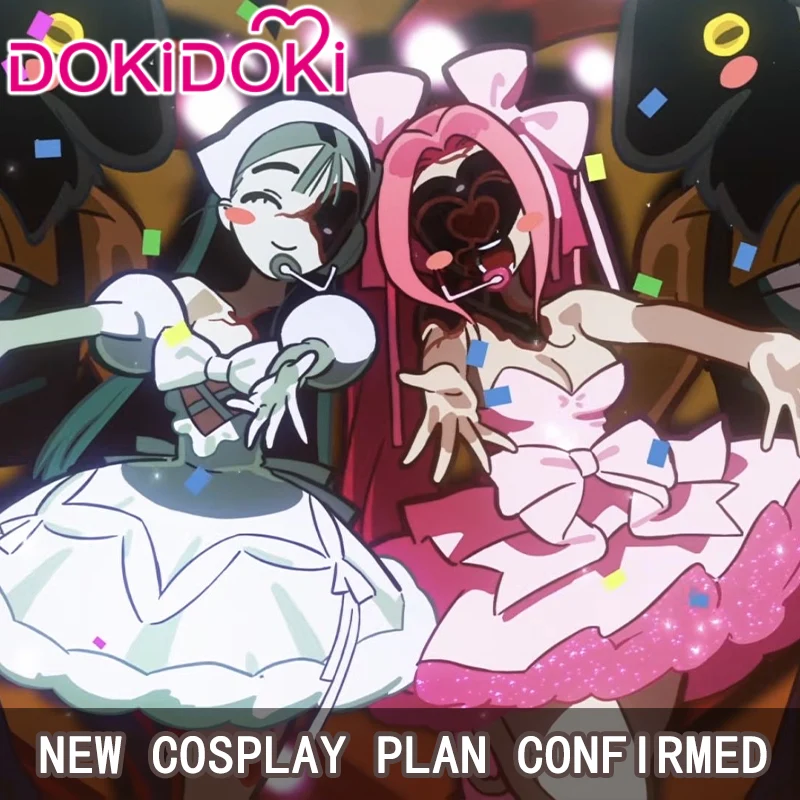 【Confirmed】$5 Deposit =10% OFF Coupon DokiDoki Music Project Cosplay Zombie Idol Costume White Pink Dress Stage Outfit