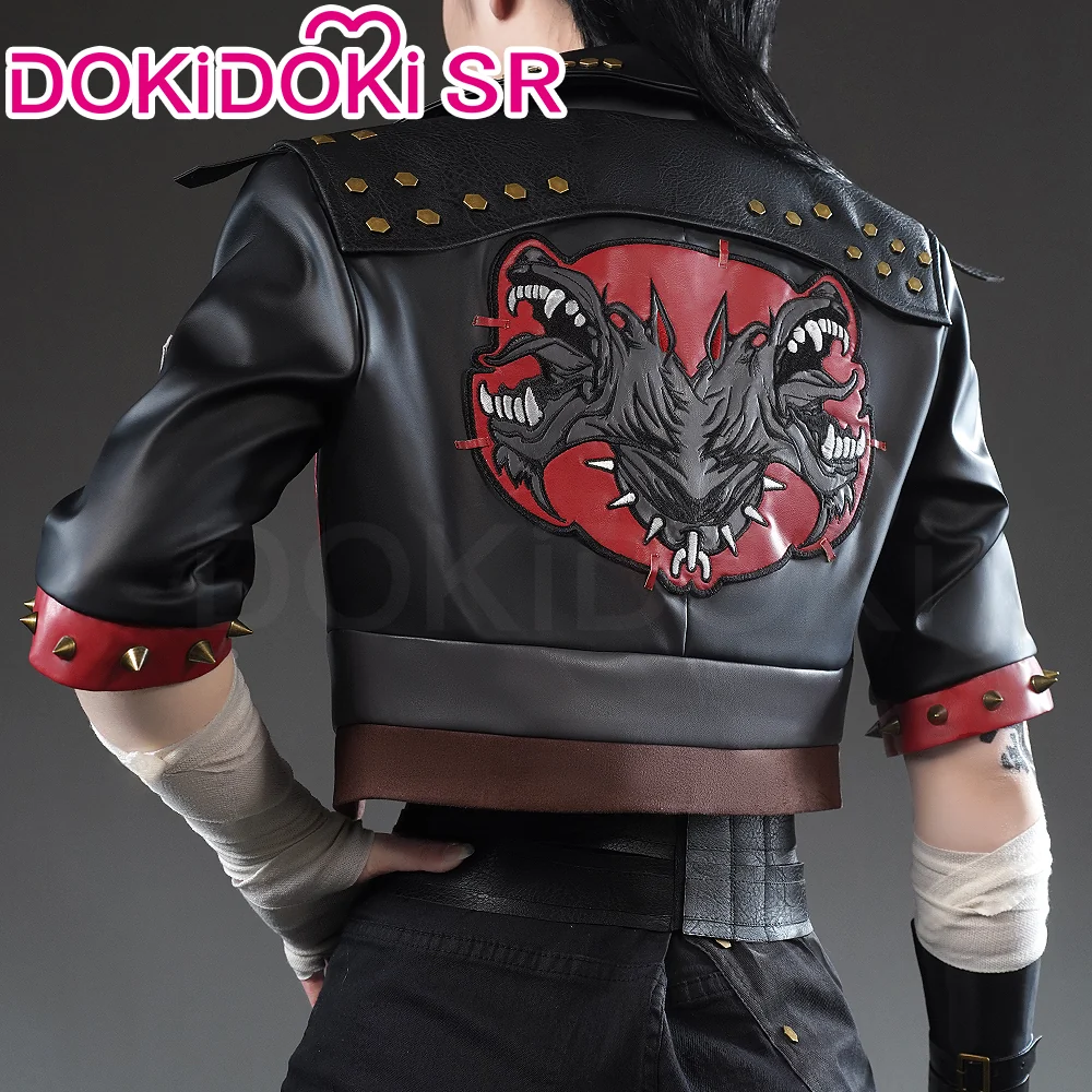【Ready For Ship】【Size S-3XL】DokiDoki-SR Game Cosplay Black Red Costume EMO - Image 3