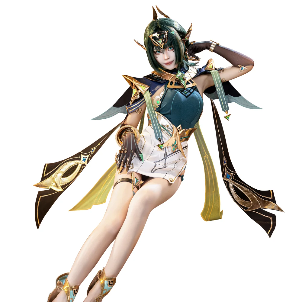 【Size S-3XL】DokiDoki-SR Game Genshin Impact Cosplay Nefer Costume Song of the Welkin Moon Nod Krai - Image 5