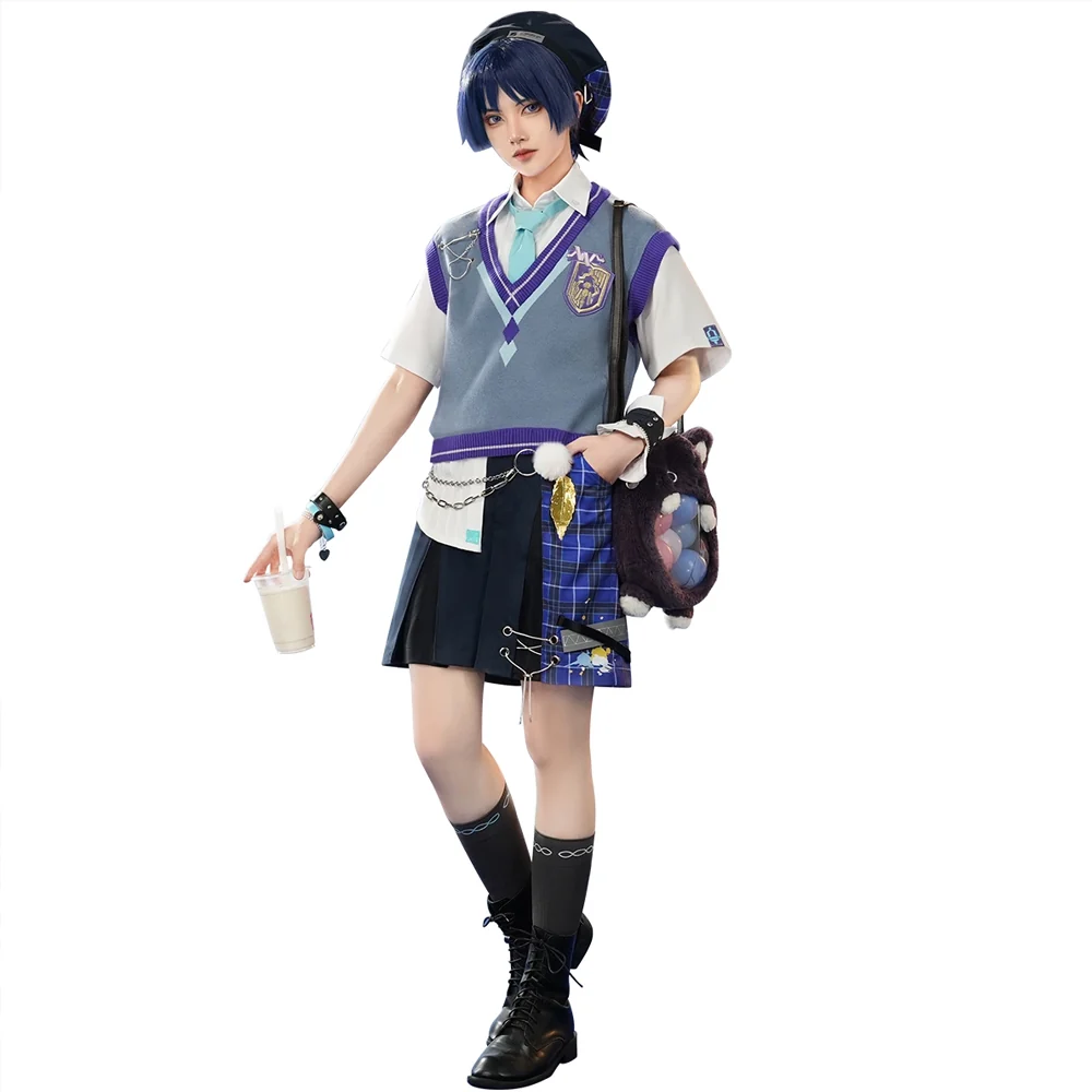 DokiDoki-SR Game Genshin Impact × MEGA COFFEE Cosplay Wanderer Costume Scaramouche - Image 5