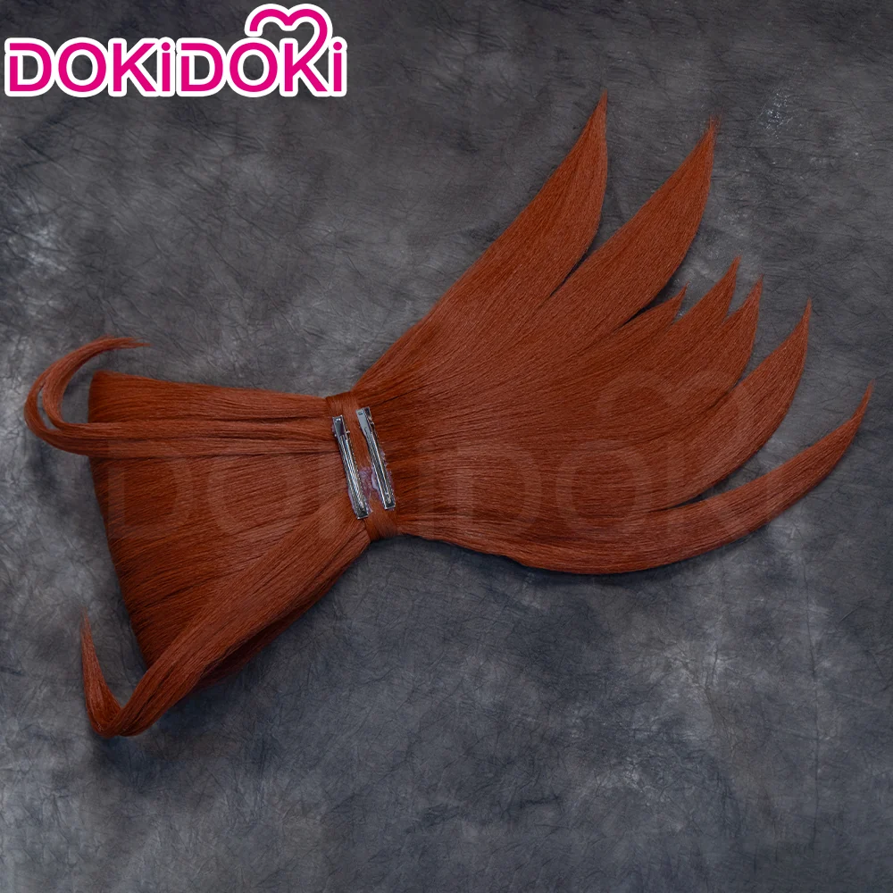 【Pre-Styled Bun】DokiDoki Anime GACHIAKUTA Cosplay Riyo Reaper Wig Long Red Hair - Image 4