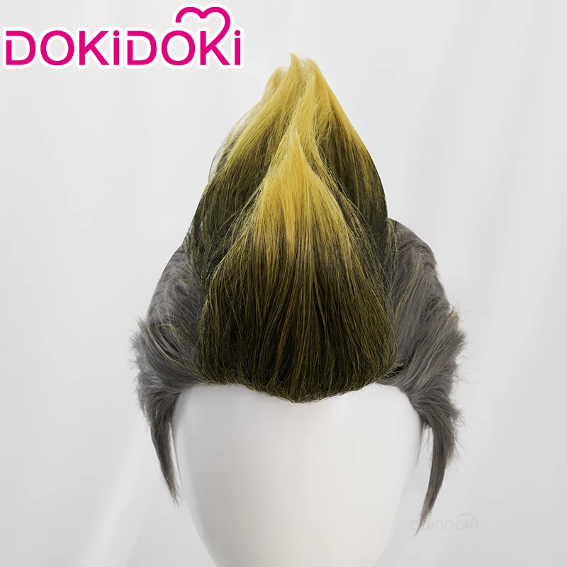 【Ready For Ship】DokiDoki Anime Cosplay Wig Grey Black Gold Gradient Hair - Image 3