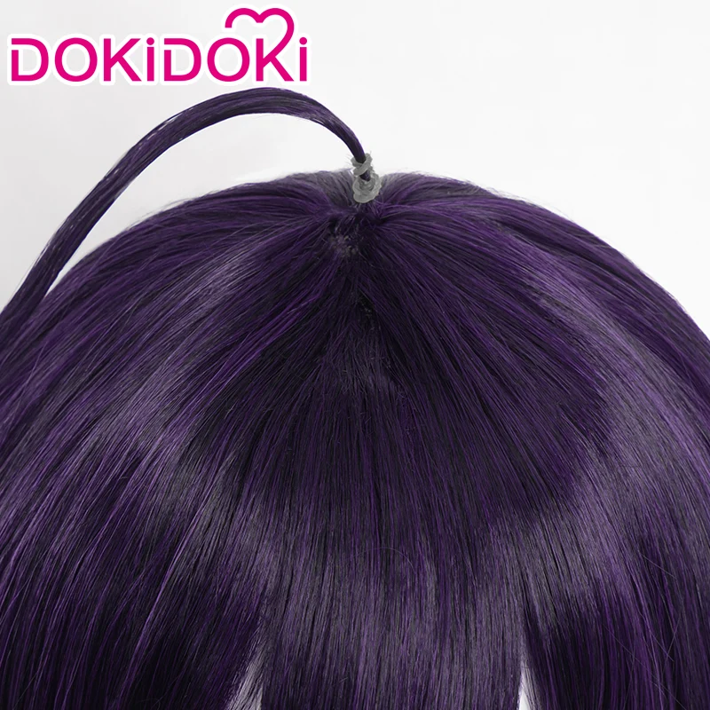【Ready For Ship】DokiDoki Anime Cosplay Wig Long Dark Purple - Image 4