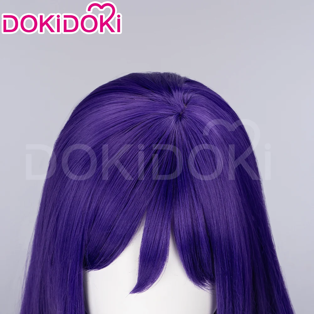 【Ready For Ship】DokiDoki Game Cosplay Wig Long Straight Pink / Purple Hair - Image 10