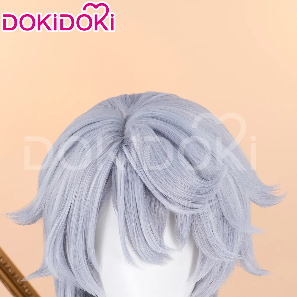 【US/EU LOCAL SHIPPING 】DokiDoki Game Honkai: Star Rail Cosplay Sunday Wig Long Straight Grey Hair - Image 5