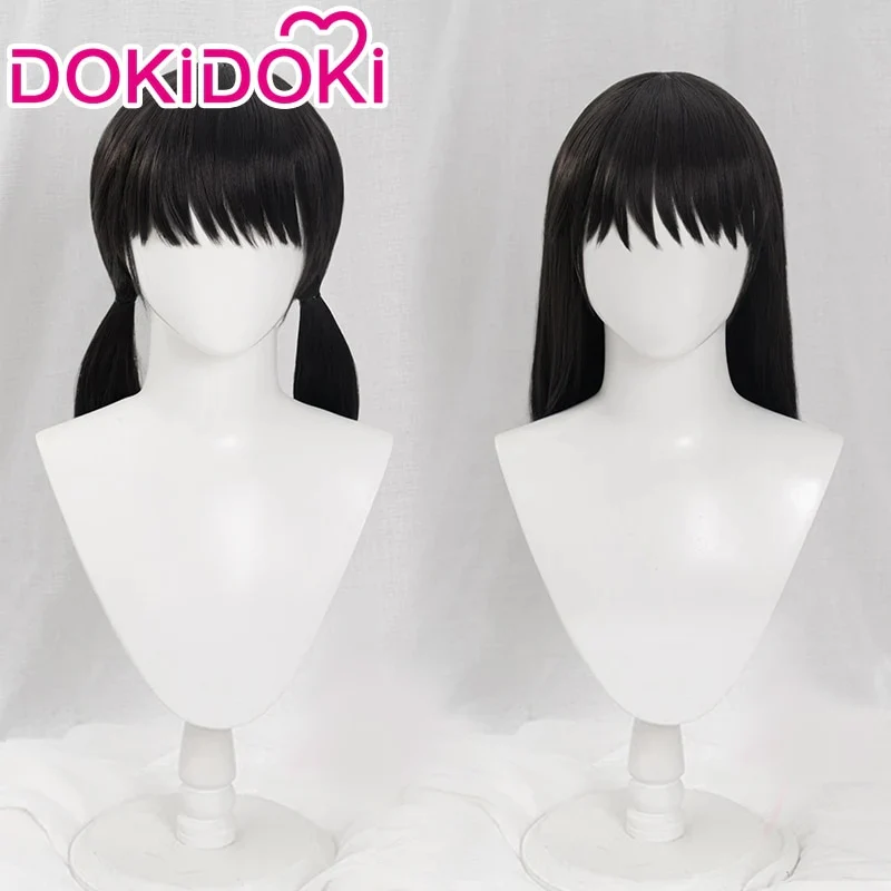 Dokidoki Mange Anime Cosplay Long Black Wig Halloween