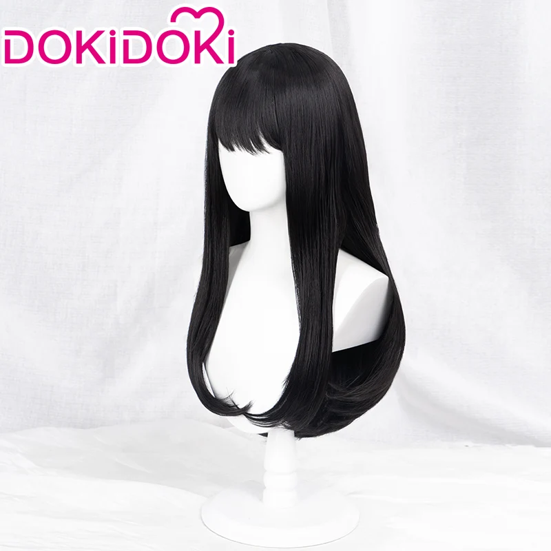 Dokidoki Mange Anime Cosplay Long Black Wig Halloween - Image 8