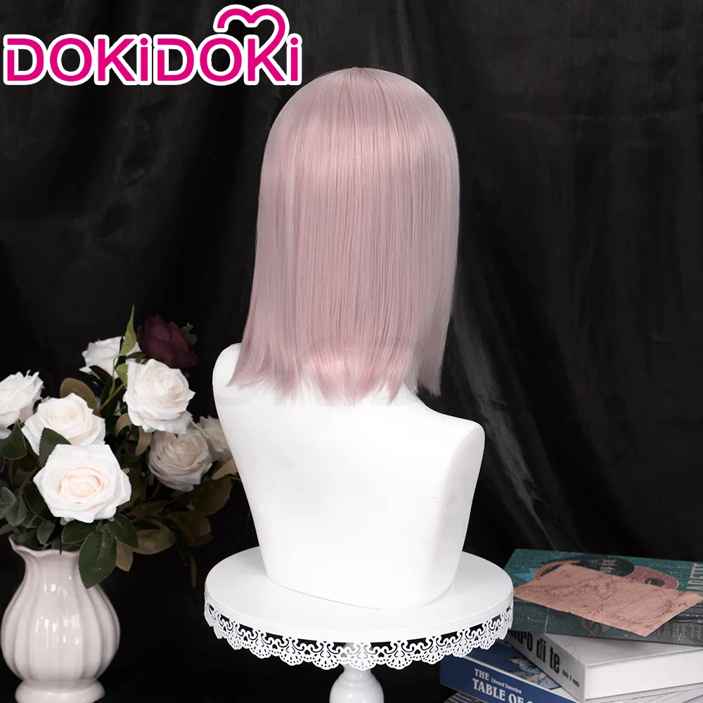 【Partially Ready For Ship】DokiDoki Anime Cosplay Wig Short Straight Pink Hair - Image 3