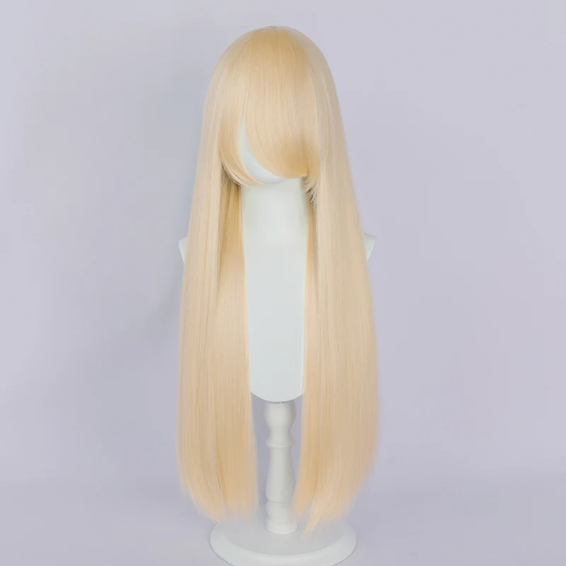 【Last Batch】【Ready For Ship】【Matte Wig】Dokidoki Universal Wig Pink/Red/Blond/Orange/Blue/Green/Purple/White 80 CM Long Straight Wig - Image 4