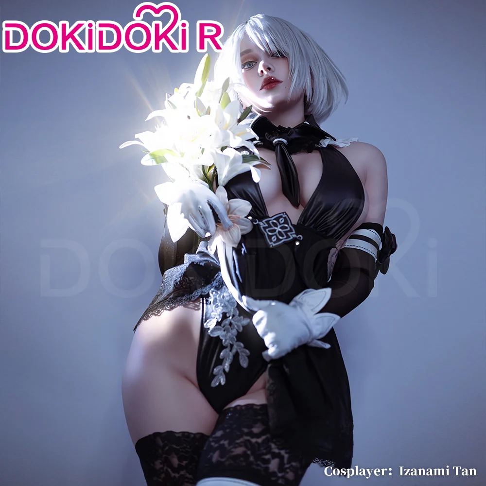 【Ready For Ship】【Last Batch】【Size S-2XL】DokiDoki-R Game Cosplay Costume Black Sexy Summer - Image 3