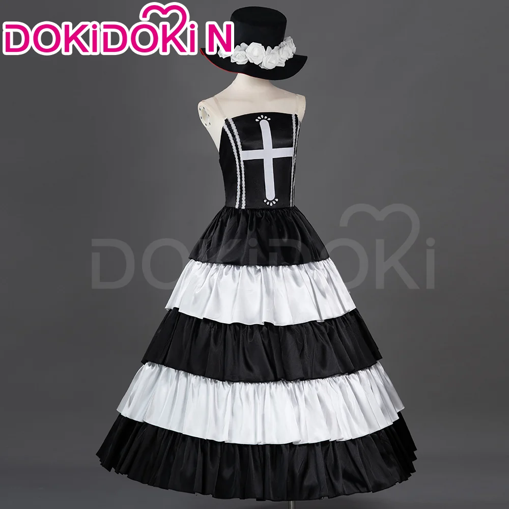 【Size S-2XL】】 DokiDoki-N Anime Cosplay Princess Ghost  Black White Costume - Image 2