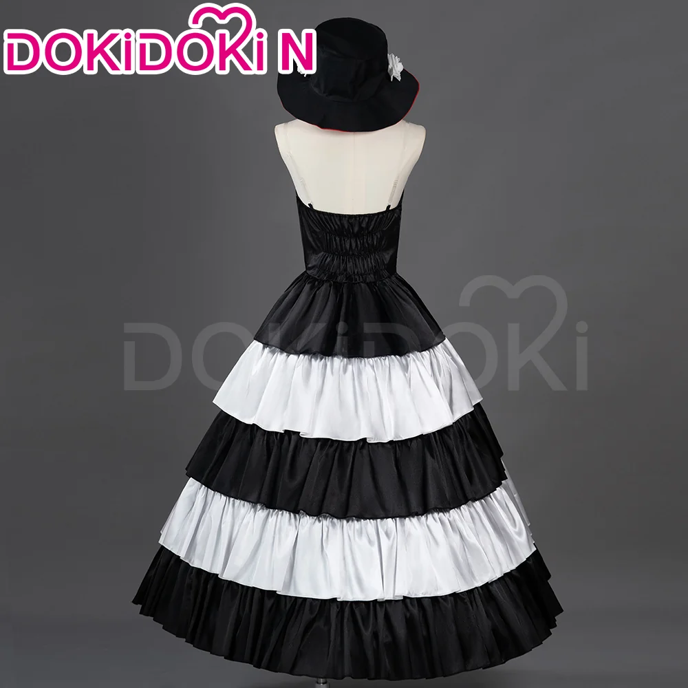 【Size S-2XL】】 DokiDoki-N Anime Cosplay Princess Ghost  Black White Costume - Image 3