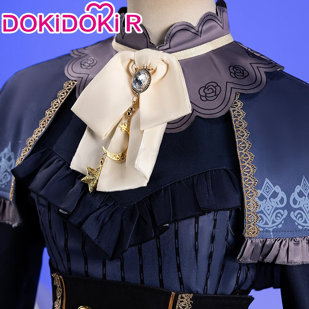 【Size M-2XL】DokiDoki-R Game Cosplay Short Black Dress Costume Twilight Draw - Image 4