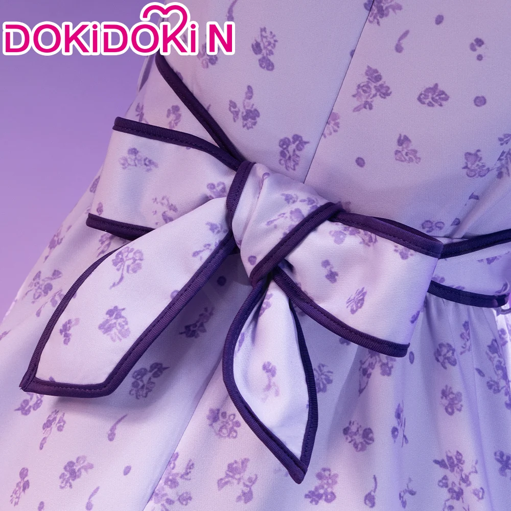 【Partially Ready For Ship】【Size XS-3XL】DokiDoki-N Anime Season 2 Cosplay Costume Purple Dress Casual Wear - Image 4