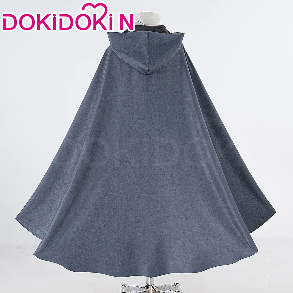 【In Stock】【Size S-2XL】Dokidoki-N Game Cosplay Costume Green Dress Dusty Blue Cape - Image 3