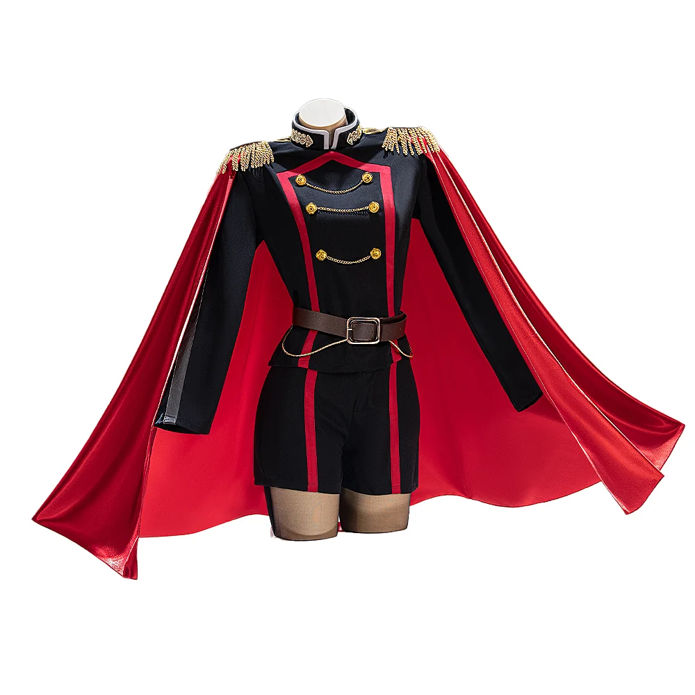 【Size S-2XL】DokiDoki-N Manga Anime Mato Seihei no Slave Cosplay Ren Yamashiro Costume With Cape - Image 5