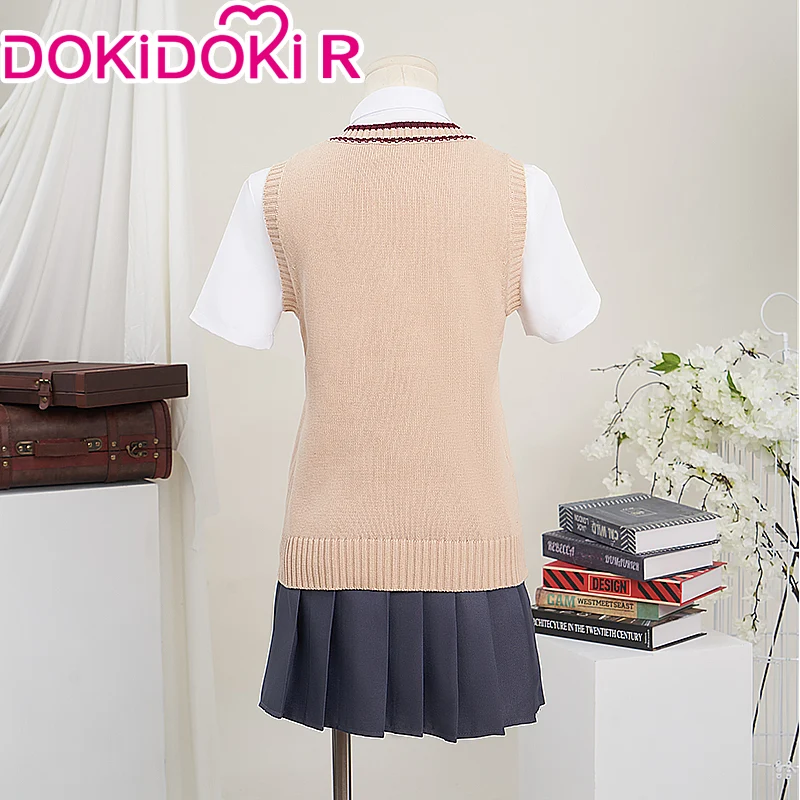 【In Stock】【Size S-2XL】DokiDoki-R Anime A Certain Scientific Railgun Cosplay Misaka Mikoto Costume - Image 3