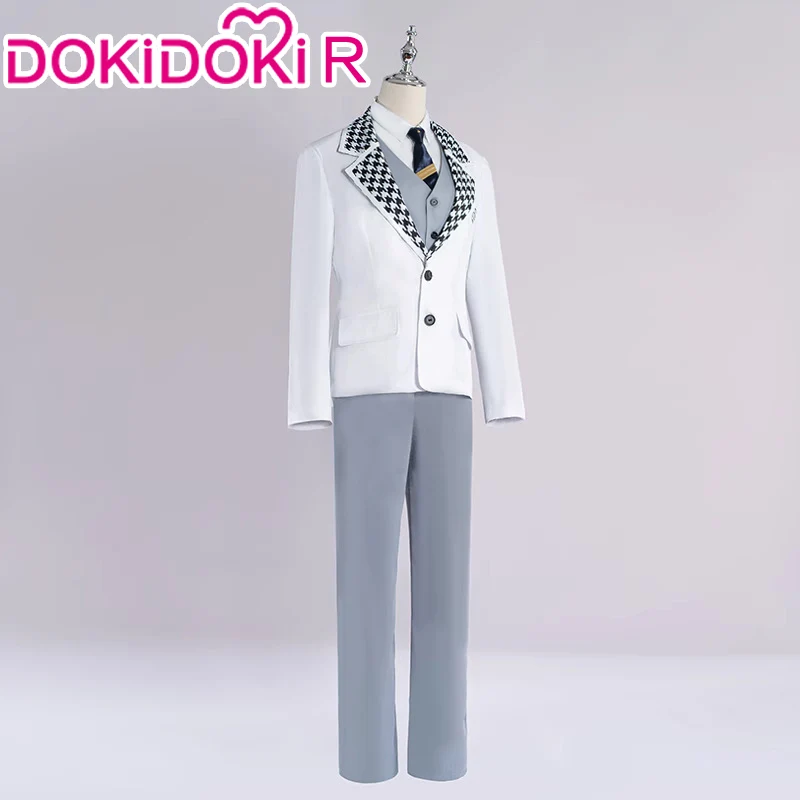 【Size S-2XL】DokiDoki-R Anime  Cosplay  Costume White Suit - Image 3