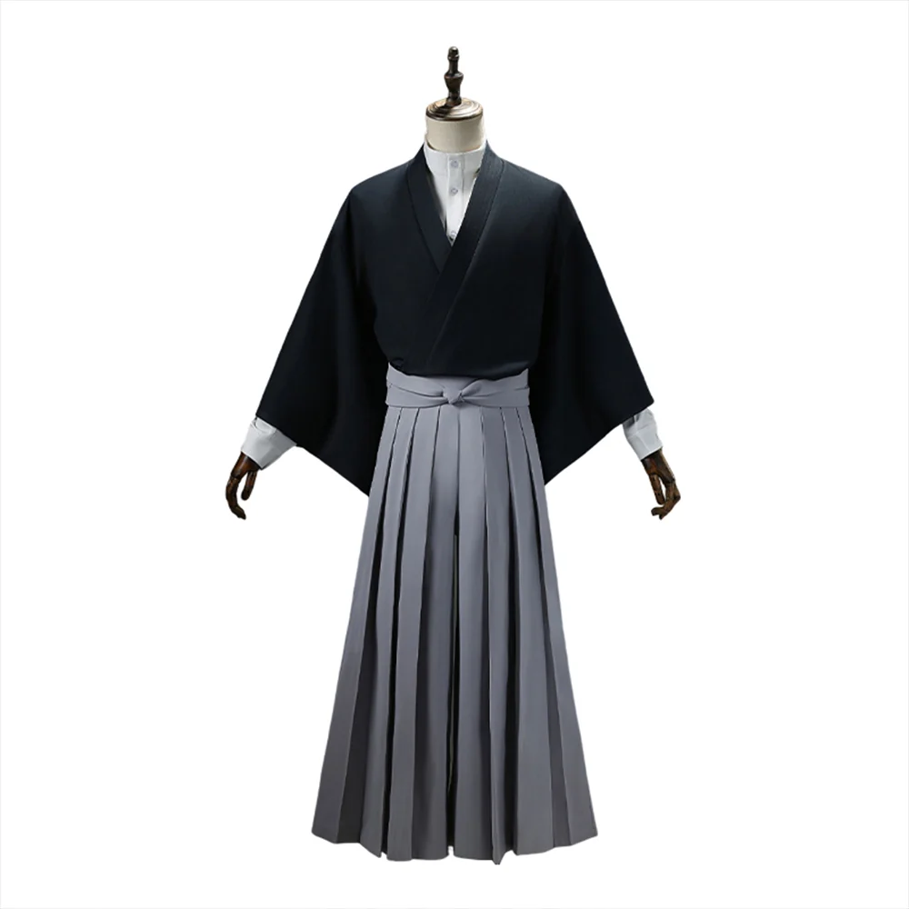 【 Ready For Ship】【Size S-2XL】Dokidoki-R Anime Cosplay Black White Costume Japanese Kimono - Image 5