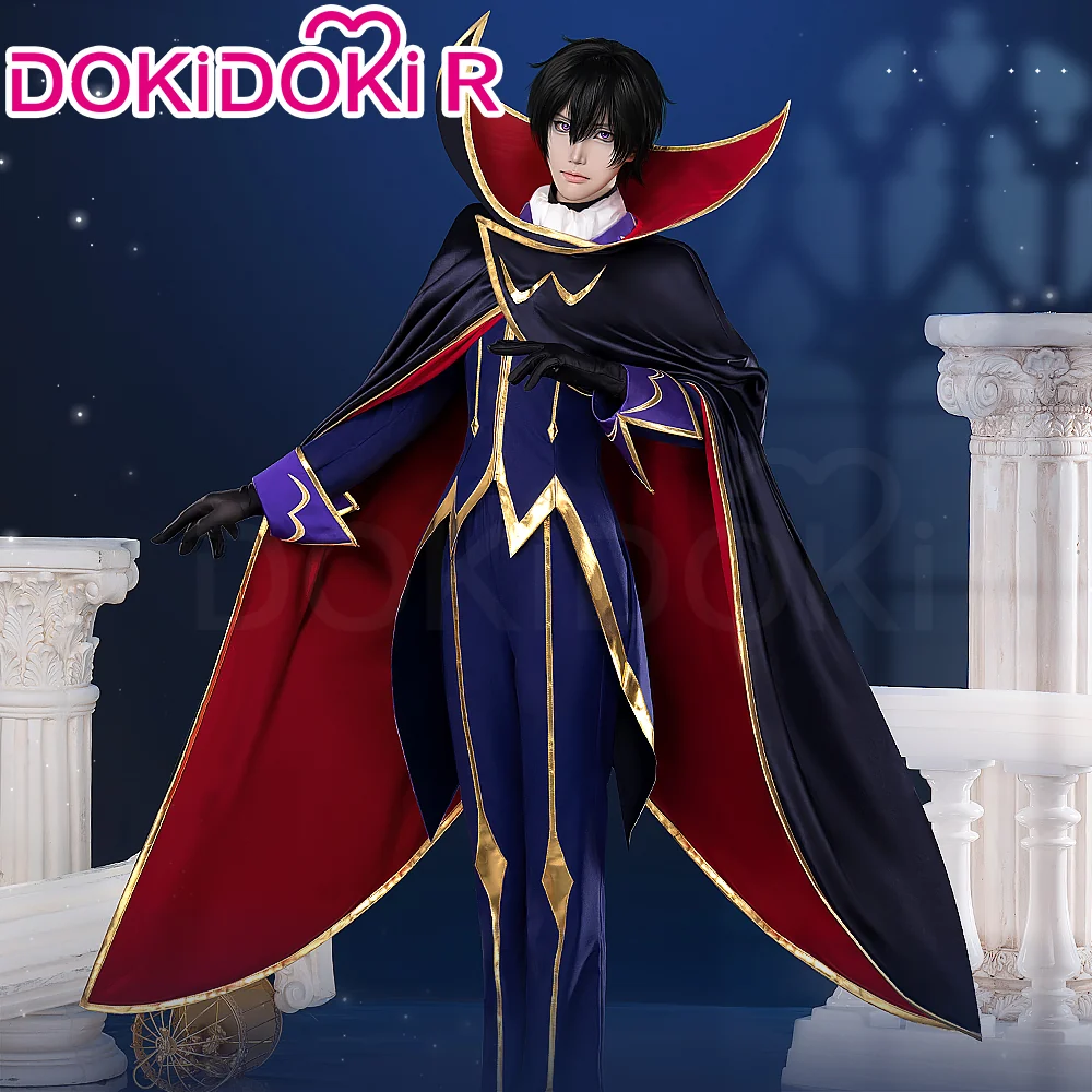 【Size S-2XL】DokiDoki-R Anime Cosplay Costume Knight of the Round Purple Red Suit