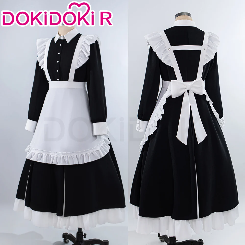 【Size S-2XL】DokiDoki-R Anime Cosplay Costume Maid Dress