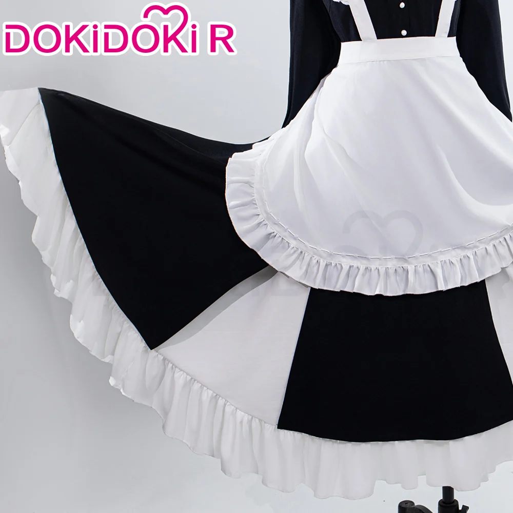 【Size S-2XL】DokiDoki-R Anime Cosplay Costume Maid Dress - Image 3