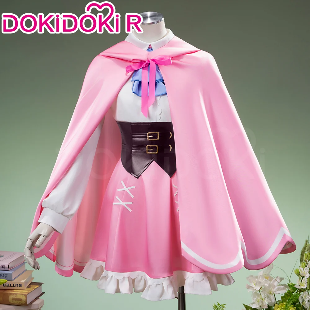 【Size S-3XL】DokiDoki-R Anime Cosplay Costume Pink White Dress