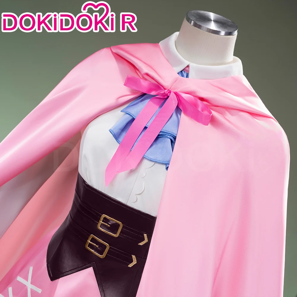 【Size S-3XL】DokiDoki-R Anime Cosplay Costume Pink White Dress - Image 3