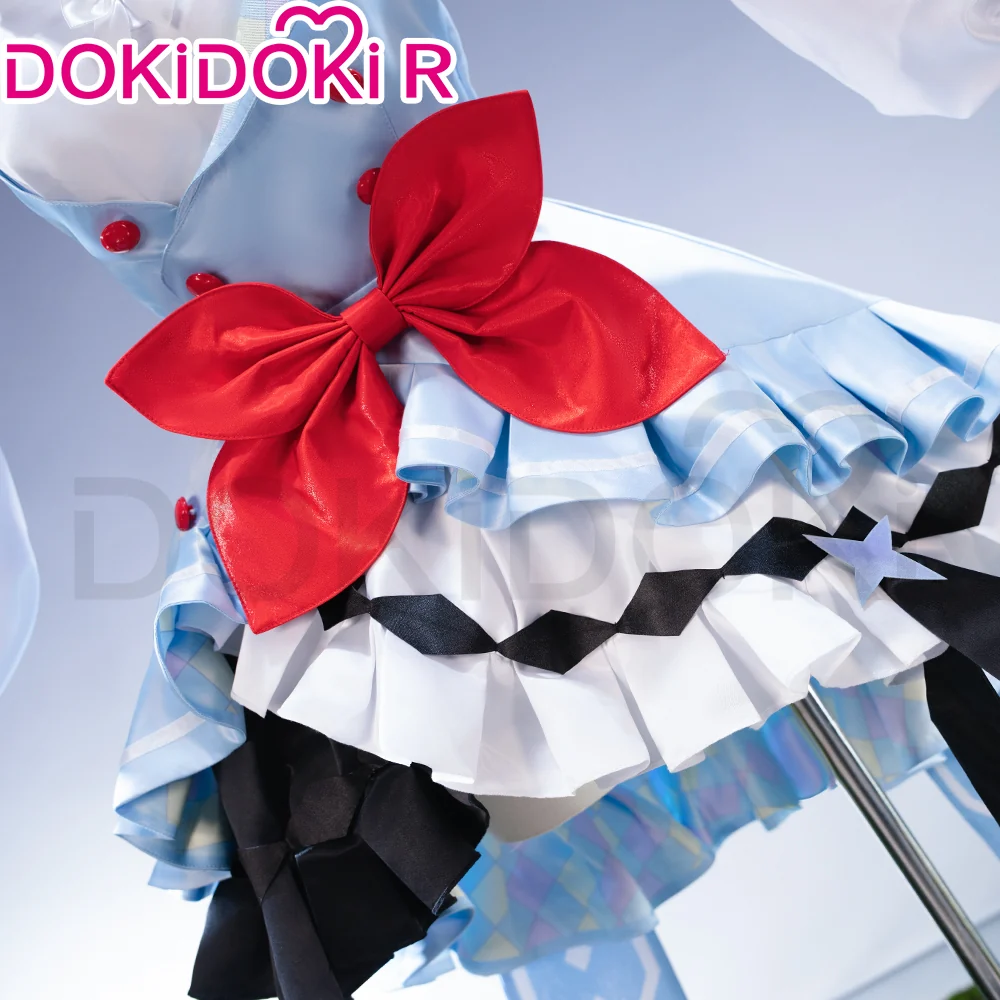 【Size S-2XL】DokiDoki-R Anime Cosplay Costume Summer Outfit Blue Dress Cute - Image 2