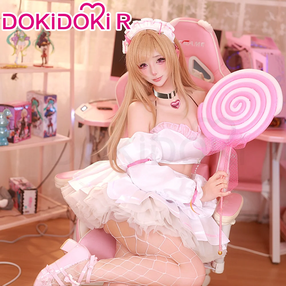 【Size S-2XL】DokiDoki-R Game Cosplay Costume Cute Maid Outfit - Image 2