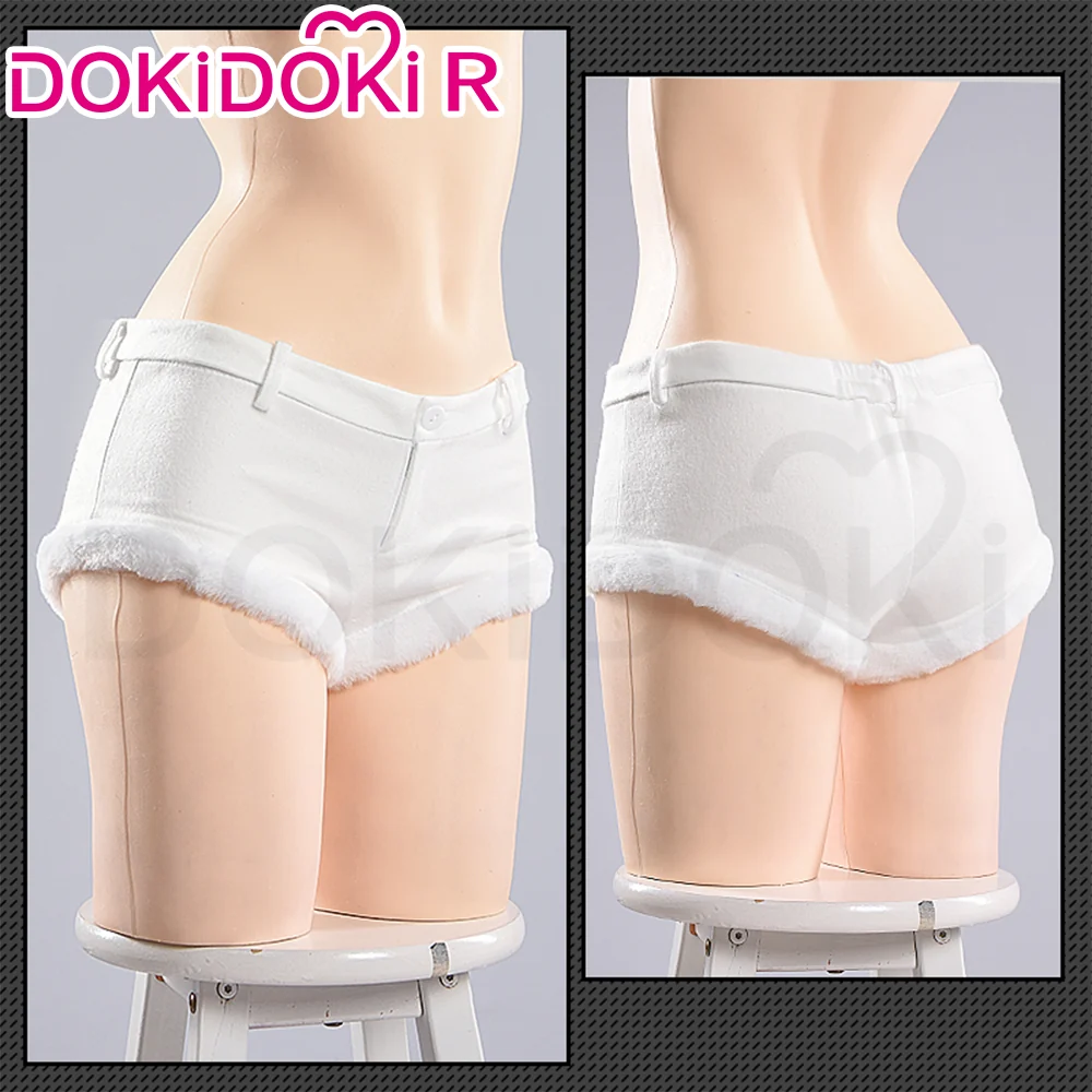【Partially Ready For Ship】【Size S-2XL】DokiDoki-R Game Cosplay Costume White Plush Uniform Fortune Express - Image 9