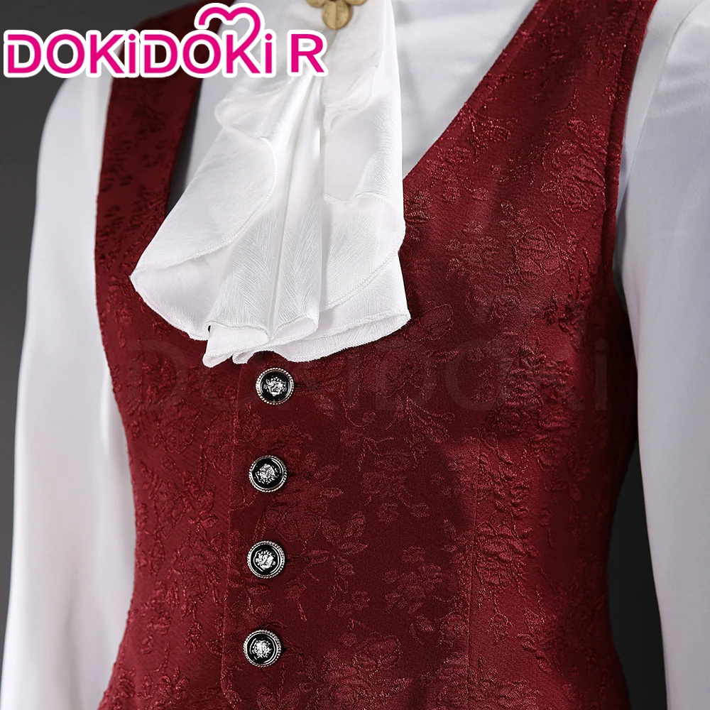 【Size S-3XL】DokiDoki-R Game Cosplay Pinocchioo Costume Navy Red Outfit - Image 4