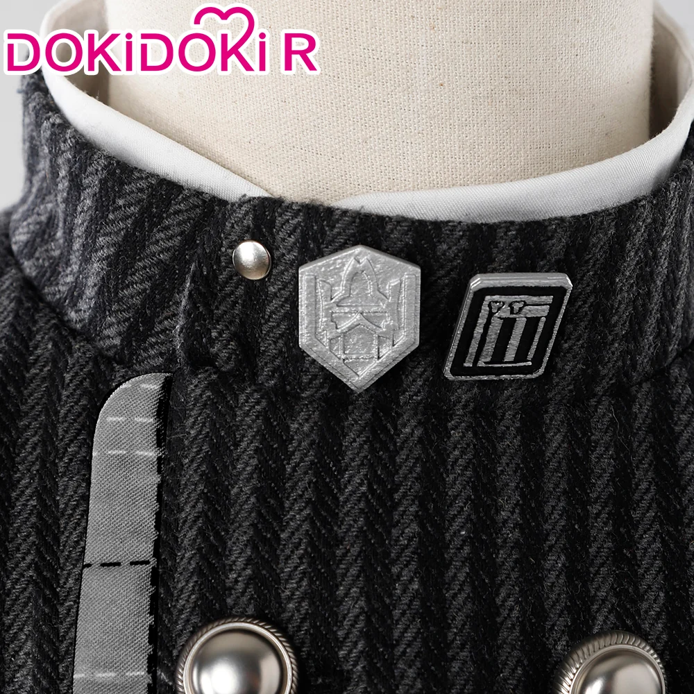 【Partially Ready For Ship】【Size S-2XL】DokiDoki-R Game Cosplay Costume Halloween Black Uniform - Image 4