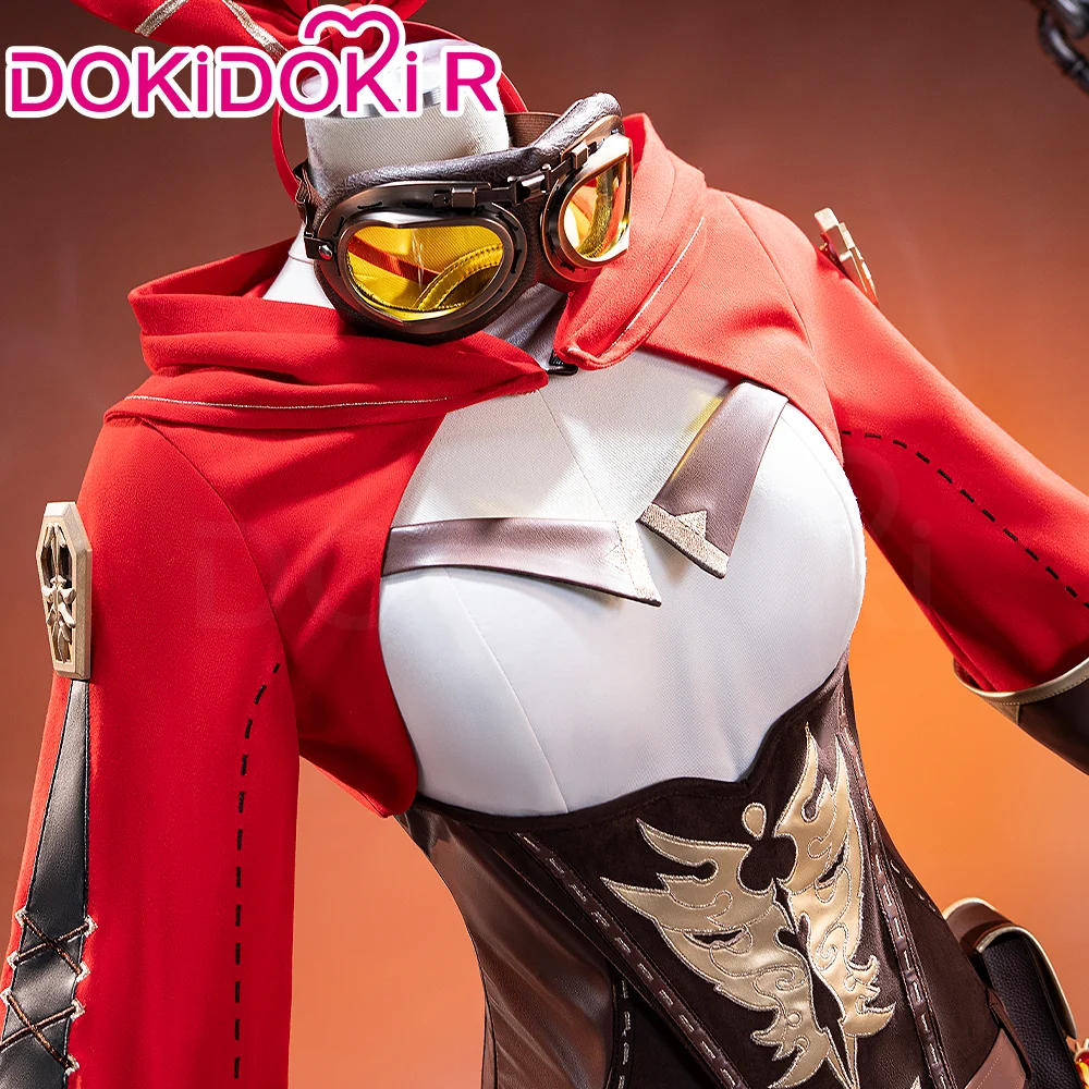 【Partially Ready For Ship】【Size S-2XL】DokiDoki-R Game Genshin Impact Cosplay Amber Costume - Image 3
