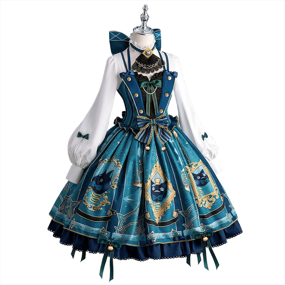 【Partially Ready For Ship】【Size S-2XL】DokiDoki-R Game Genshin Impact Cosplay Lynette Costume Seoul Cafe Collab - Image 9