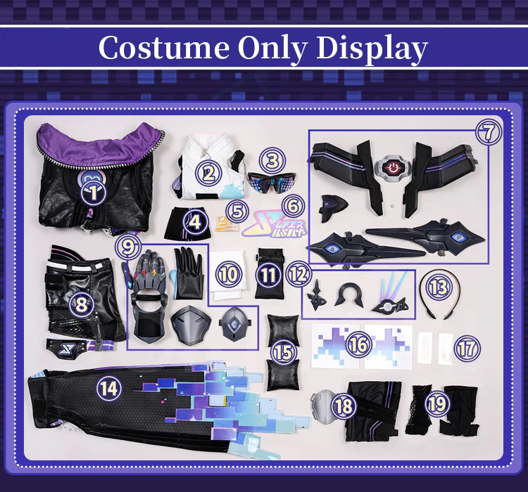 【Size S-2XL】 DokiDoki-R Honkai: Star Rail Cosplay Silver Wolf SP Costume Planarcadia - Image 8