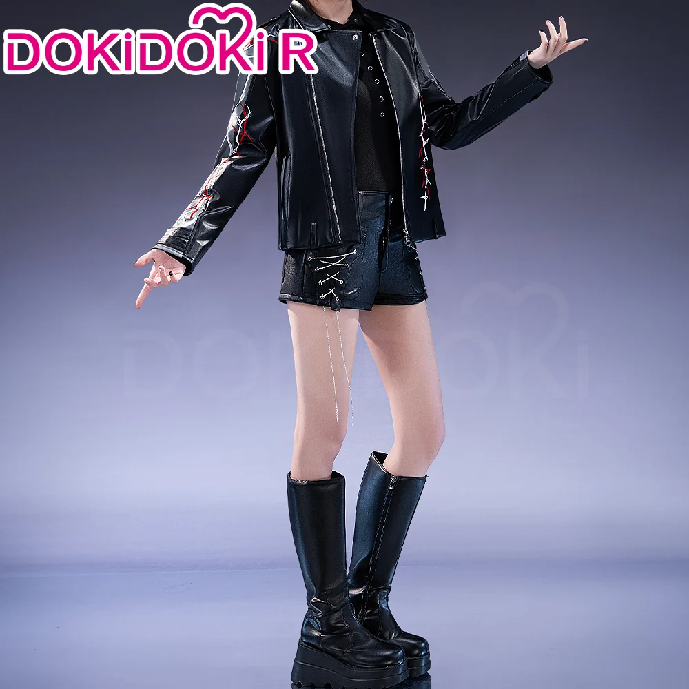 【In Stock】【Size S-2XL】DokiDoki-R Game Love and Deepspace Cosplay Sylus Leather Coat Costume Obsidian Judgment - Image 5