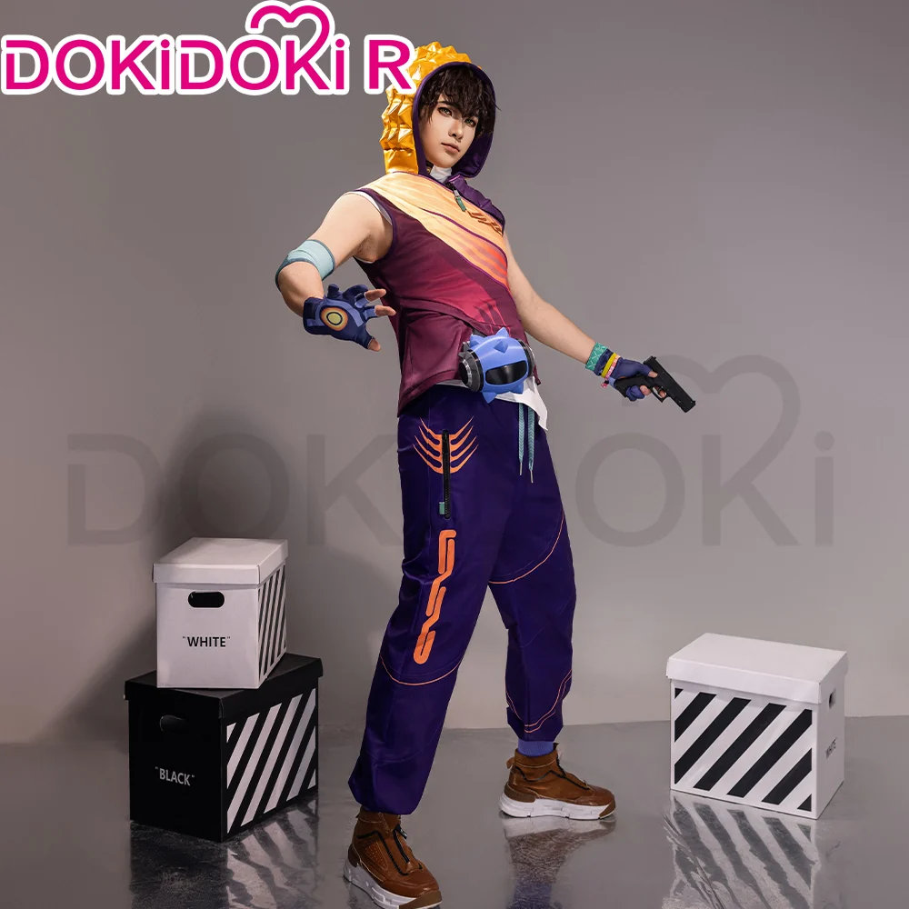 【Size S-2XL】DokiDoki-R Game Valorant Cosplay Miks Costume DJ