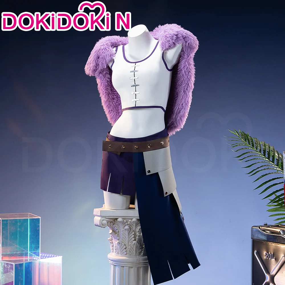 【Size S-3XL】DokiDoki-N Anime Cosplay Giant Purple Dress Costume Warland Kingdom Elbaf