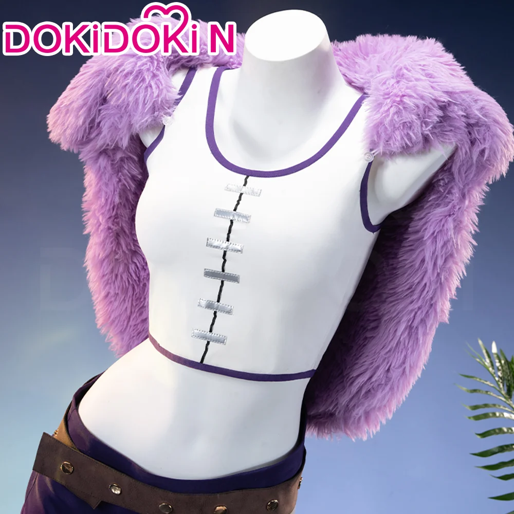 【Size S-3XL】DokiDoki-N Anime Cosplay Giant Purple Dress Costume Warland Kingdom Elbaf - Image 3