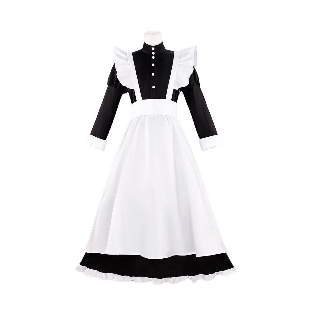 【IN STOCK】【Size S-3XL】DokiDoki-R Butler / Maid Male Female Costume Black White - Image 5