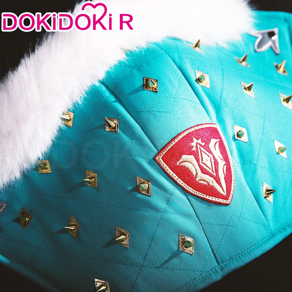 【Size S-3XL】DokiDoki-R Game Cosplay Protagonist Costume Blue Black Armor Prince - Image 4