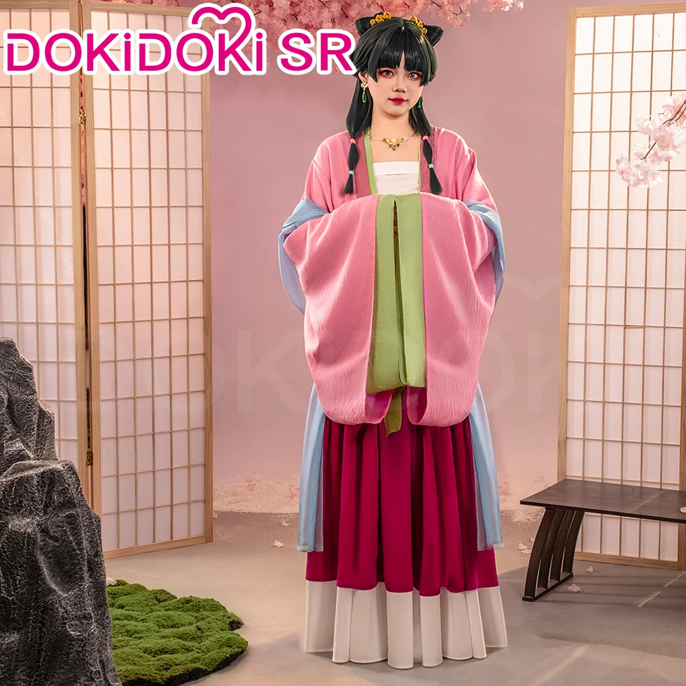 【US/EU LOCAL SHIPPING】【Size S-3XL】DokiDoki-SR Anime The Apothecary Diaries Cosplay Maomao Costume / Wig Mao Mao The Garden Party - Image 3