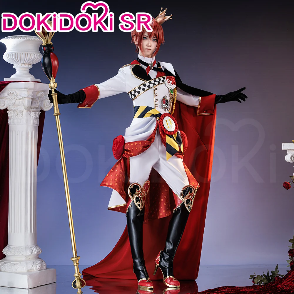 【 Partial Ready For Ship】【Size S-3XL】DokiDoki-SR Game Anime Cosplay Costume Dorm Uniform Red Black Cape - Image 2