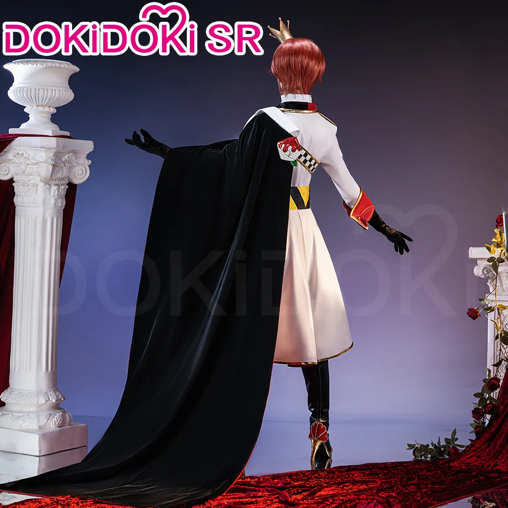【 Partial Ready For Ship】【Size S-3XL】DokiDoki-SR Game Anime Cosplay Costume Dorm Uniform Red Black Cape - Image 3