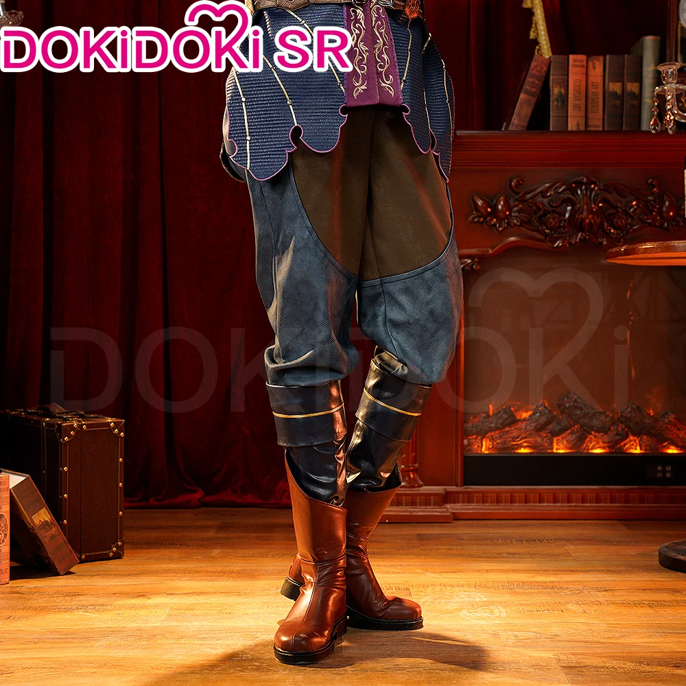 【Size S-3XL】DokiDoki-SR Game Cosplay Costume Blue Red Medieval Style - Image 3